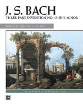 Three-Part Invention No. 15 in B Minor piano sheet music cover